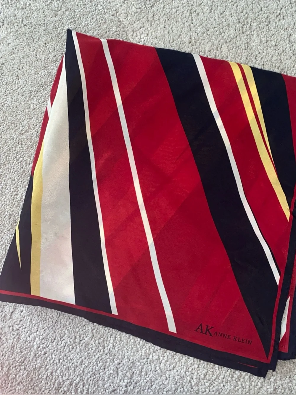 Anne Klein VTG Silk Scarf Multiple Colors